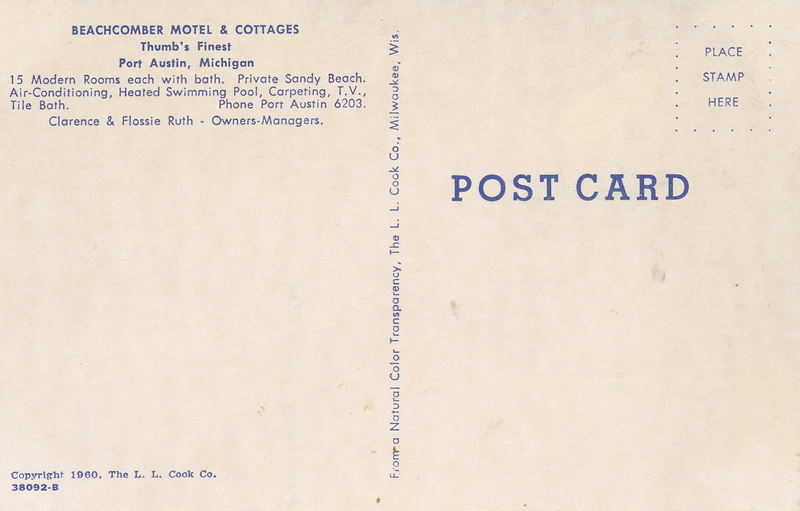 Beachcomber Motel & Apartments - Beachcomber Postcard (newer photo)